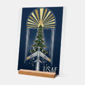 USAF Art Deco Christmas Edition Acrylschild (Winkel)