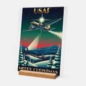 USAF Art Deco Christmas Edition Acrylschild (Winkel)