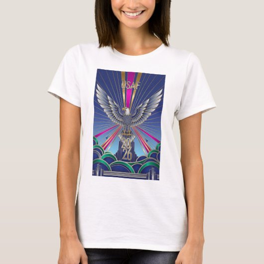 USAF Art Deco New Year T-Shirt (Vorderseite)