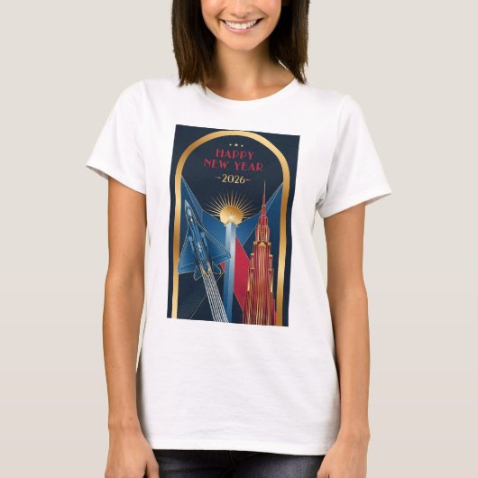 USAF Art Deco New Year T-Shirt (Vorderseite)
