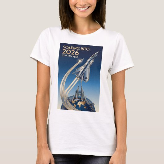 USAF Art Deco New Year T-Shirt (Vorderseite)