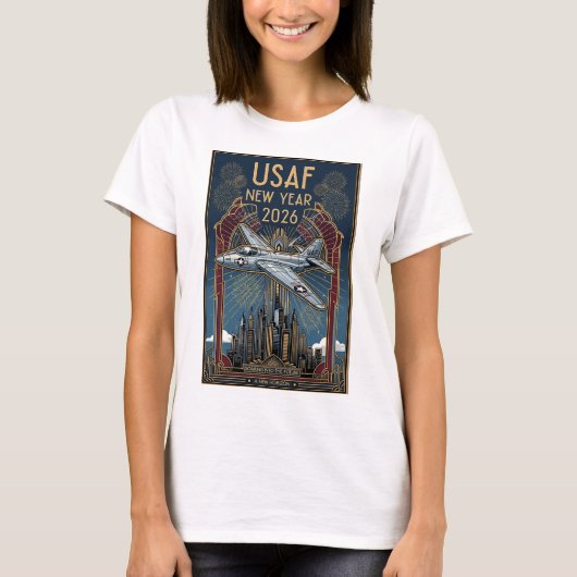 USAF Art Deco New Year T-Shirt (Vorderseite)