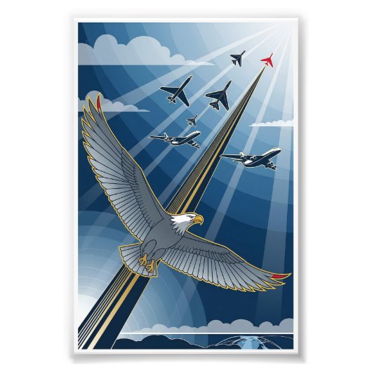 USAF Art Deco Poster (Vorne)