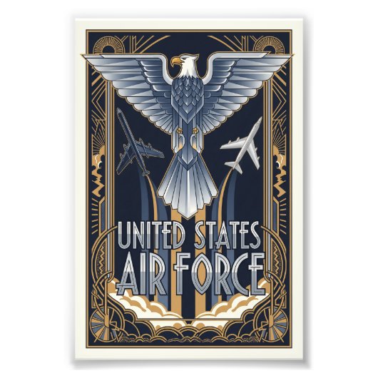 USAF Art Deco Poster (Vorne)