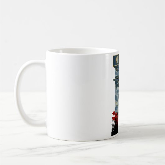 USAF Art Deco Remembrance Day Edition Kaffeetasse (Links)
