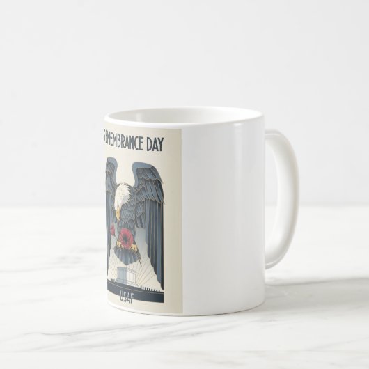USAF Art Deco Remembrance Day Edition Kaffeetasse (VorderseiteRechts)