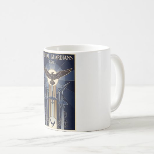 USAF Art Deco Remembrance Day Edition Kaffeetasse (VorderseiteRechts)