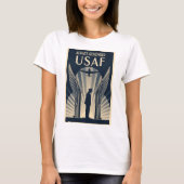 USAF Art Deco Remembrance Day T-Shirt (Vorderseite)