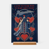 USAF Art Deco Valentine Edition Acrylschild (Vorderseite)