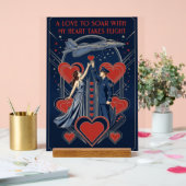 USAF Art Deco Valentine Edition Acrylschild (Hochzeit)