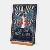 USAF Art Deco Valentine Edition Acrylschild (Winkel)