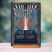 USAF Art Deco Valentine Edition Acrylschild (Neutral)