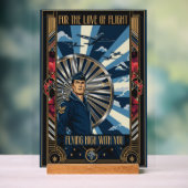 USAF Art Deco Valentine Edition Acrylschild (Neutral)