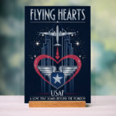 USAF Art Deco Valentine Edition Acrylschild (Neutral)