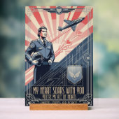 USAF Art Deco Valentine Edition Acrylschild (Neutral)
