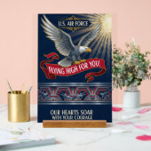 USAF Art Deco Valentine Edition Acrylschild (Hochzeit)