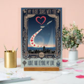 USAF Art Deco Valentine Edition Acrylschild (Hochzeit)