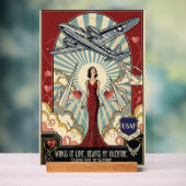 USAF Art Deco Valentine Edition Acrylschild (Neutral)