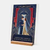 USAF Art Deco Valentine Edition Acrylschild (Winkel)