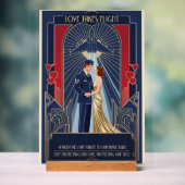 USAF Art Deco Valentine Edition Acrylschild (Neutral)