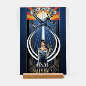 USAF Art Deco Valentine Edition Acrylschild (Vorderseite)