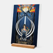 USAF Art Deco Valentine Edition Acrylschild (Winkel)