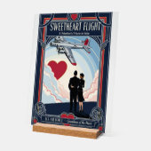 USAF Art Deco Valentine Edition Acrylschild (Winkel)