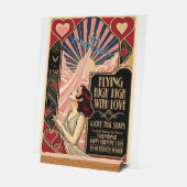 USAF Art Deco Valentine Edition Acrylschild (Winkel)