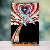 USAF Art Deco Valentine Edition Acrylschild (Neutral)