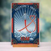 USAF Art Deco Valentine Edition Acrylschild (Neutral)