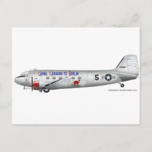 USAF C-47 Skytrain (Berlin Airlift) Postkarte