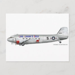 USAF C-47 Skytrain (Berlin Airlift) Postkarte