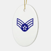 USAF E-4 SENIOR AIRMAN KERAMIK ORNAMENT (Links)