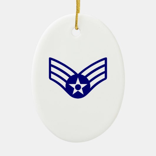 USAF E-4 SENIOR AIRMAN KERAMIK ORNAMENT (Vorne)