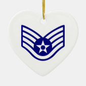 USAF E-5 PERSONAL KERAMIK ORNAMENT (Vorne)