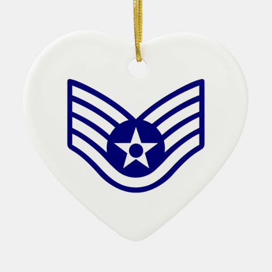 USAF E-5 PERSONAL KERAMIK ORNAMENT (Vorne)