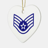 USAF E-5 PERSONAL KERAMIK ORNAMENT (Links)