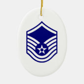 USAF E-7 MASTER SERGEANT KERAMIKORNAMENT (Vorne)