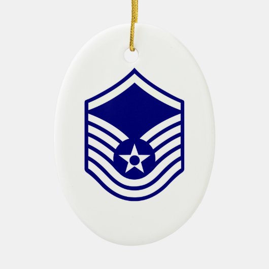 USAF E-7 MASTER SERGEANT KERAMIKORNAMENT (Vorne)