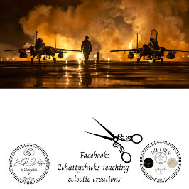 USAF Jet Fire Tarmac Decoupage Seidenpapier