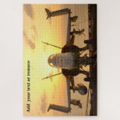 USAF-Jet-Kampfflugzeug Hornet am Nachtfluggartentr Puzzle (Vertikal)