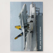 USAF-Kampfflugzeug-Hornet verlassend Luftfahrtunte Puzzle (Vertikal)