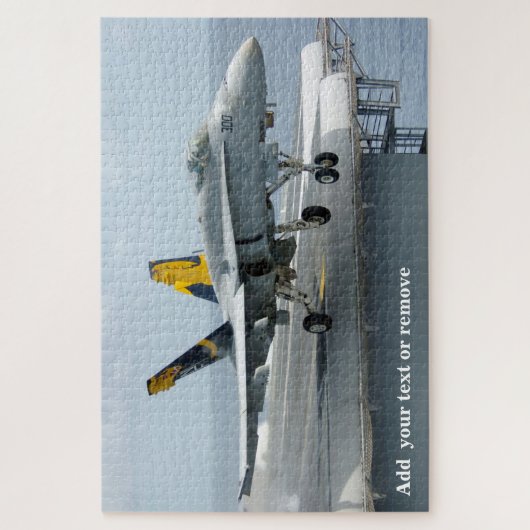 USAF-Kampfflugzeug-Hornet verlassend Luftfahrtunte Puzzle (Vertikal)