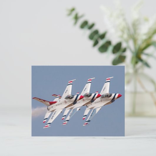 USAF Thunderbird F-16 Postkarte (Stehend Vorderseite)