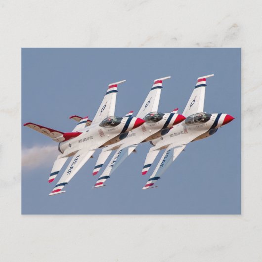 USAF Thunderbird F-16 Postkarte (Vorderseite)