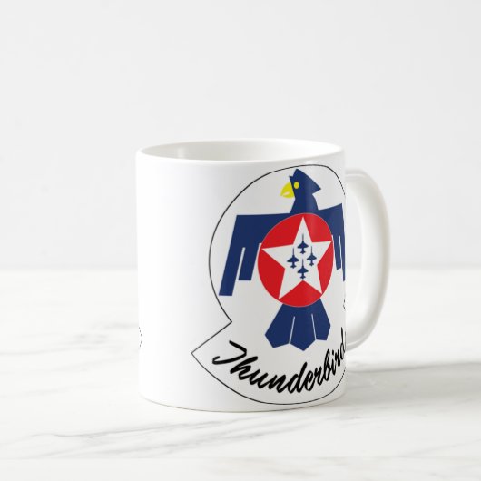USAF Thunderbirds Logo Kaffeetasse (VorderseiteRechts)