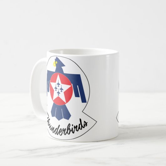 USAF Thunderbirds Logo Kaffeetasse (Vorderseite Links)