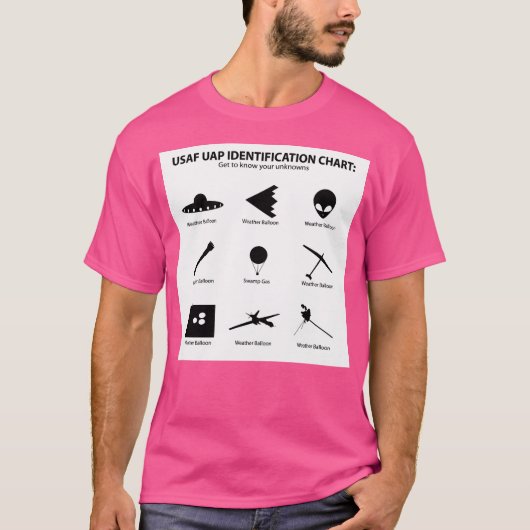 Usaf Uap Id Chart (Funny) T-Shirt (Vorderseite)