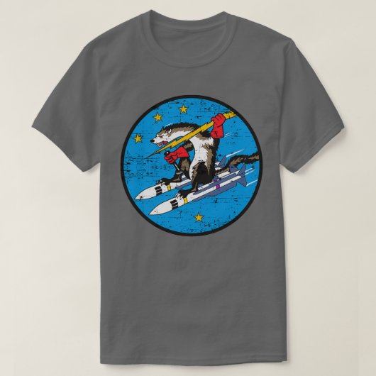 USAF Wild Weasel Grunge Style T-Shirt (Design vorne)