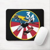 USAFA Kadett Squadon 34" loses Hawgs" Mousepad (Mit Mouse)
